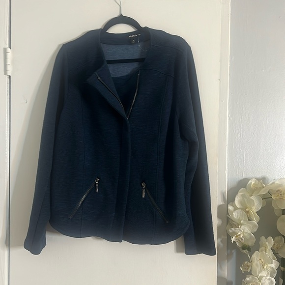 NWOT Torrid blue knit jacket - Picture 1 of 5